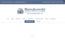 Tablet Screenshot of mnowakowski.pl